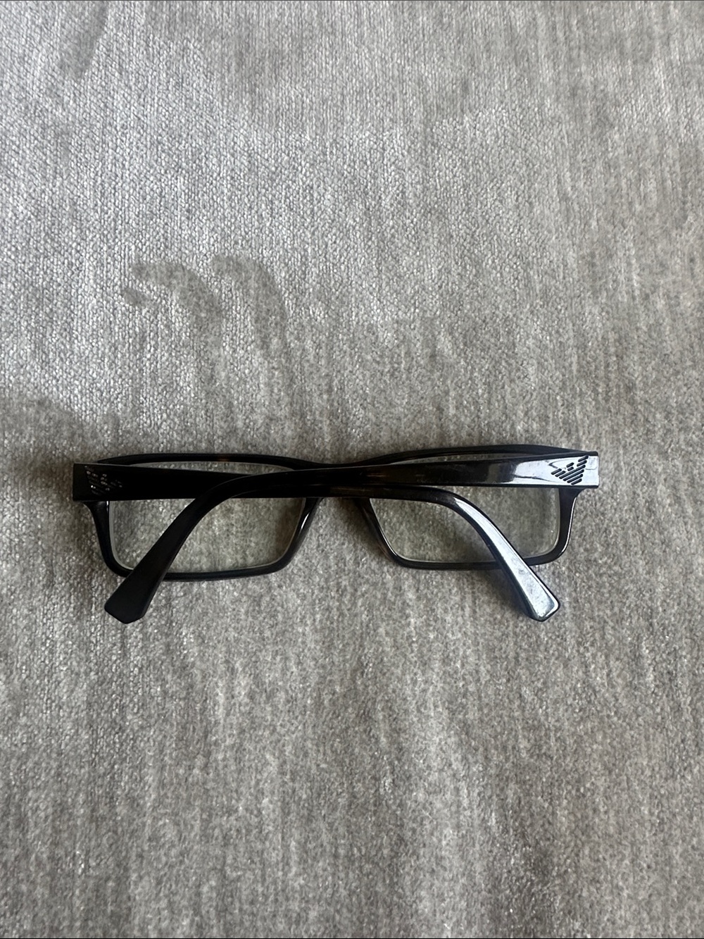 Emporio Armani Men's Black Rectangular Eyeglasses EA3003 Tortoise Shell Frames - Picture 7 of 9